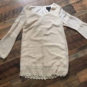 Crochet detail dress